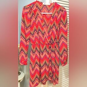 The Impeccable Pig Boutique V neck mini dress